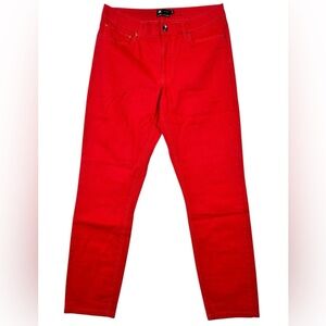 Simons Le 31 red 5-pocket jeans, 32x32, cotton, straight leg pants